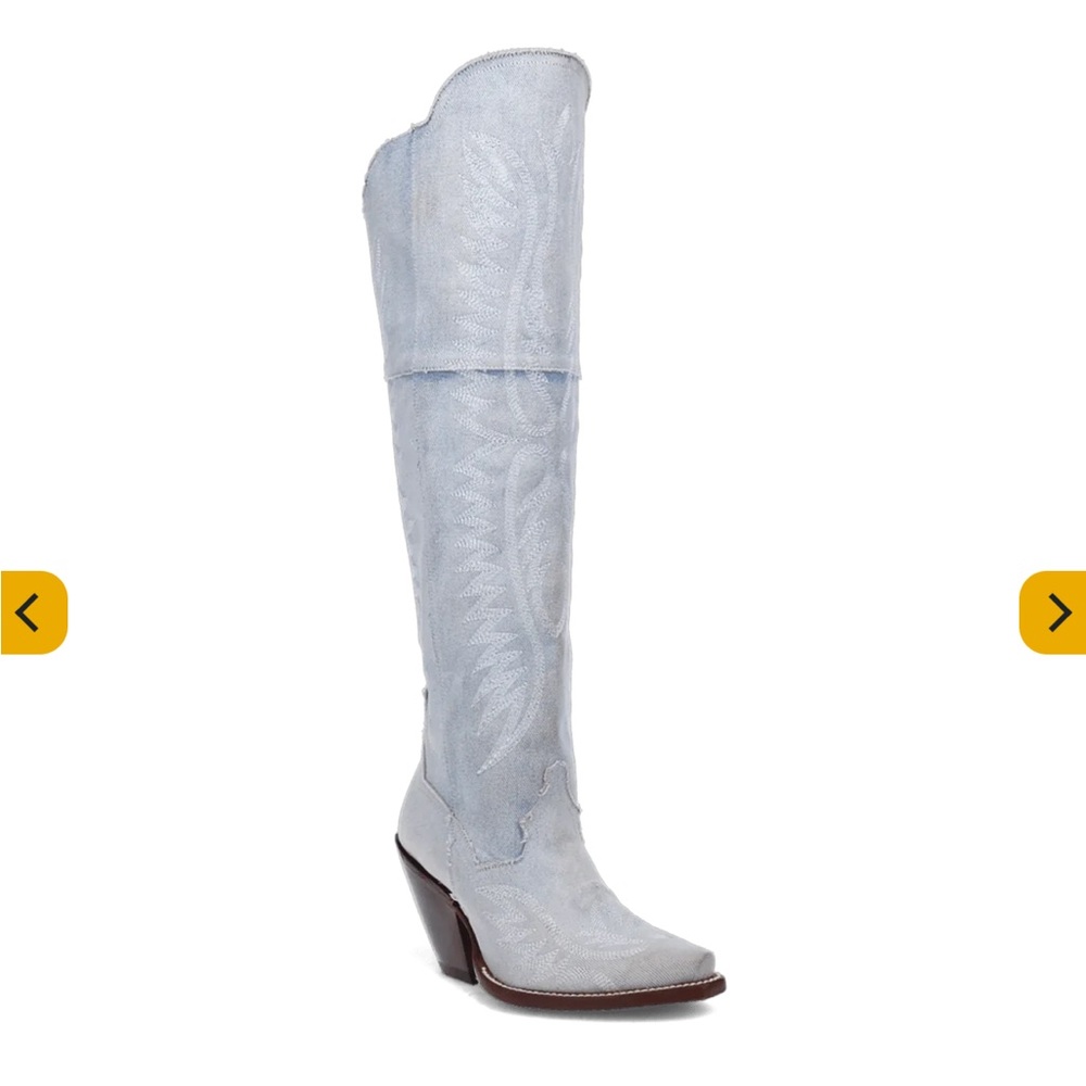 Dan Post Blue Jean Dream knee high boots